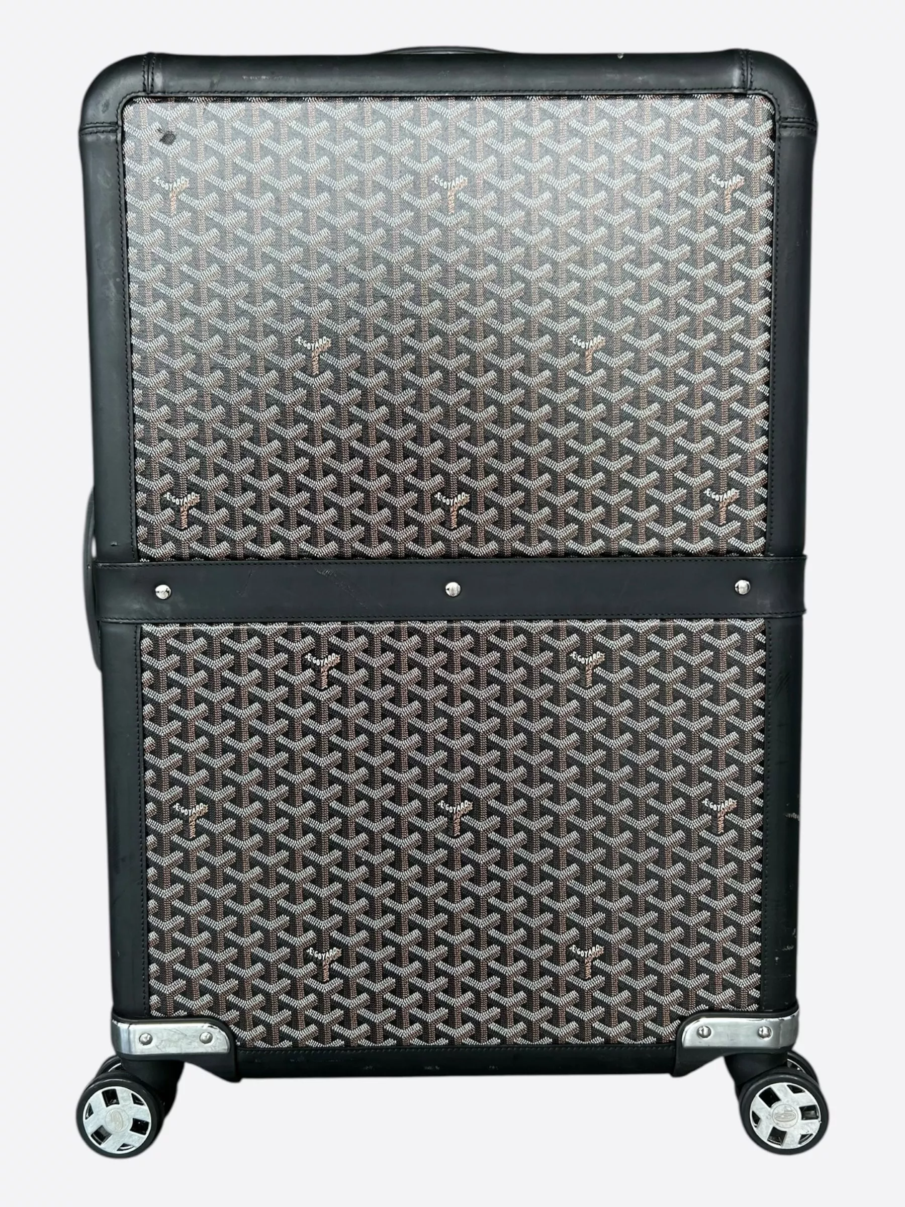 Goyard Black Satolas GM Rolling Suitcase