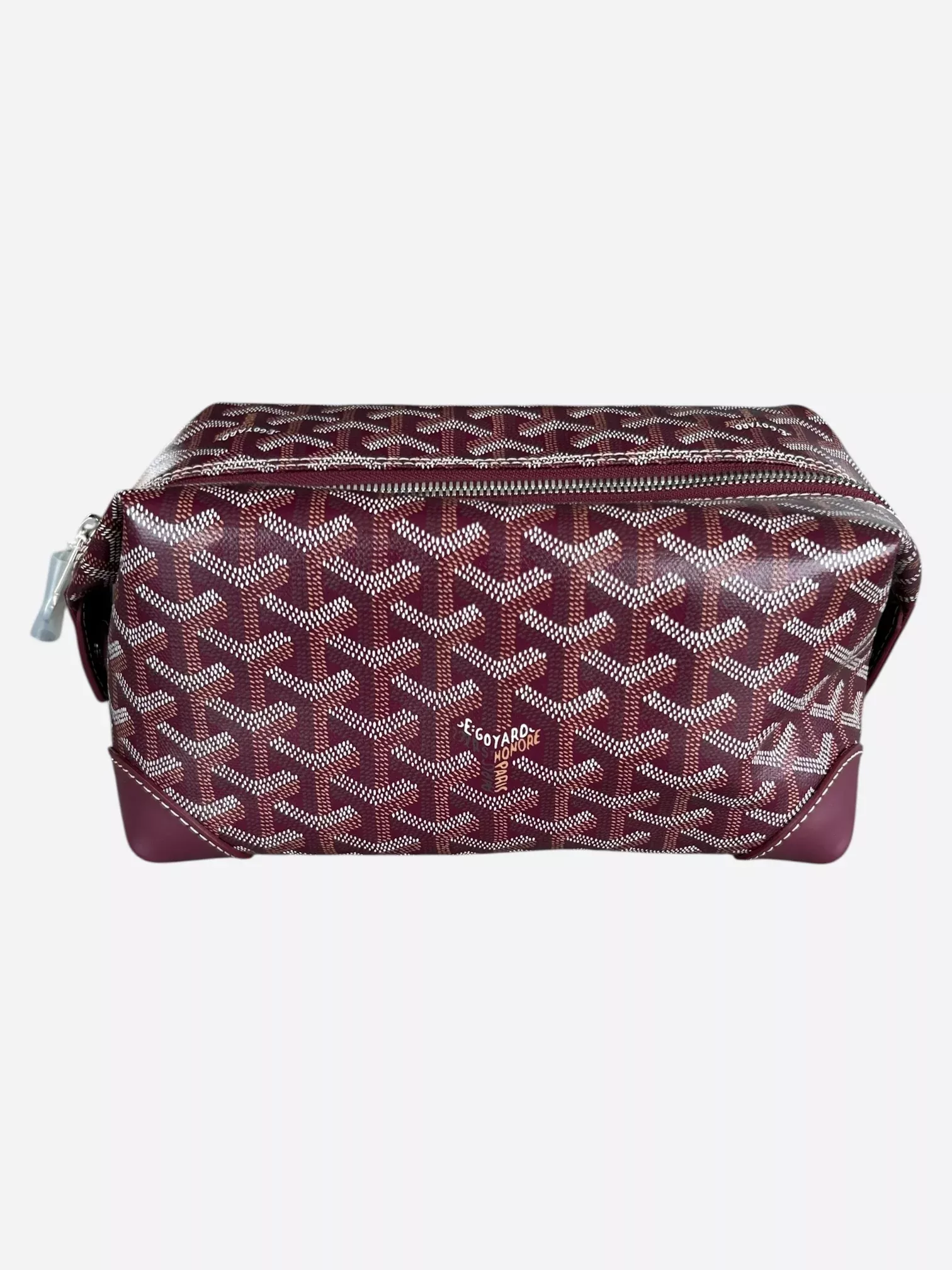 Goyard Burgundy Bowling 25 Toiletry Bag