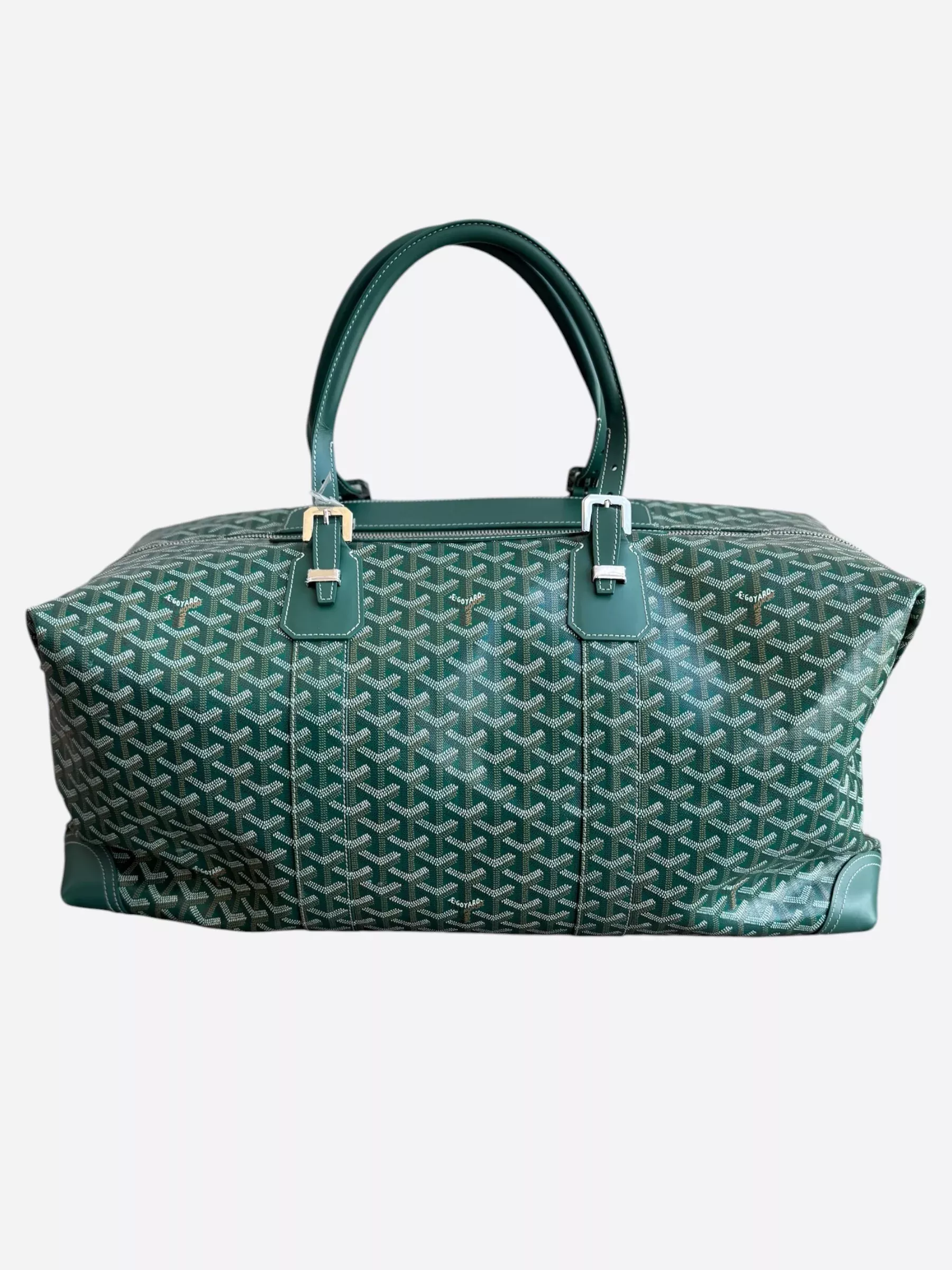 Goyard Green Bowling 55 Duffel Bag