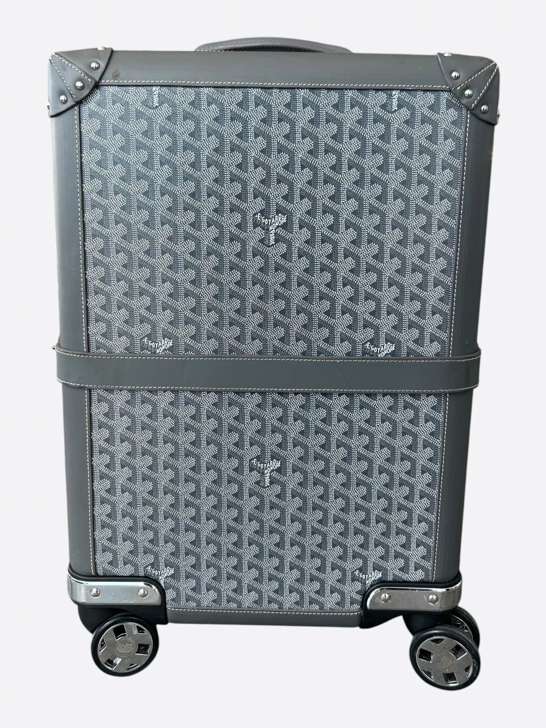 Goyard Grey Bourget PM Trolley Case