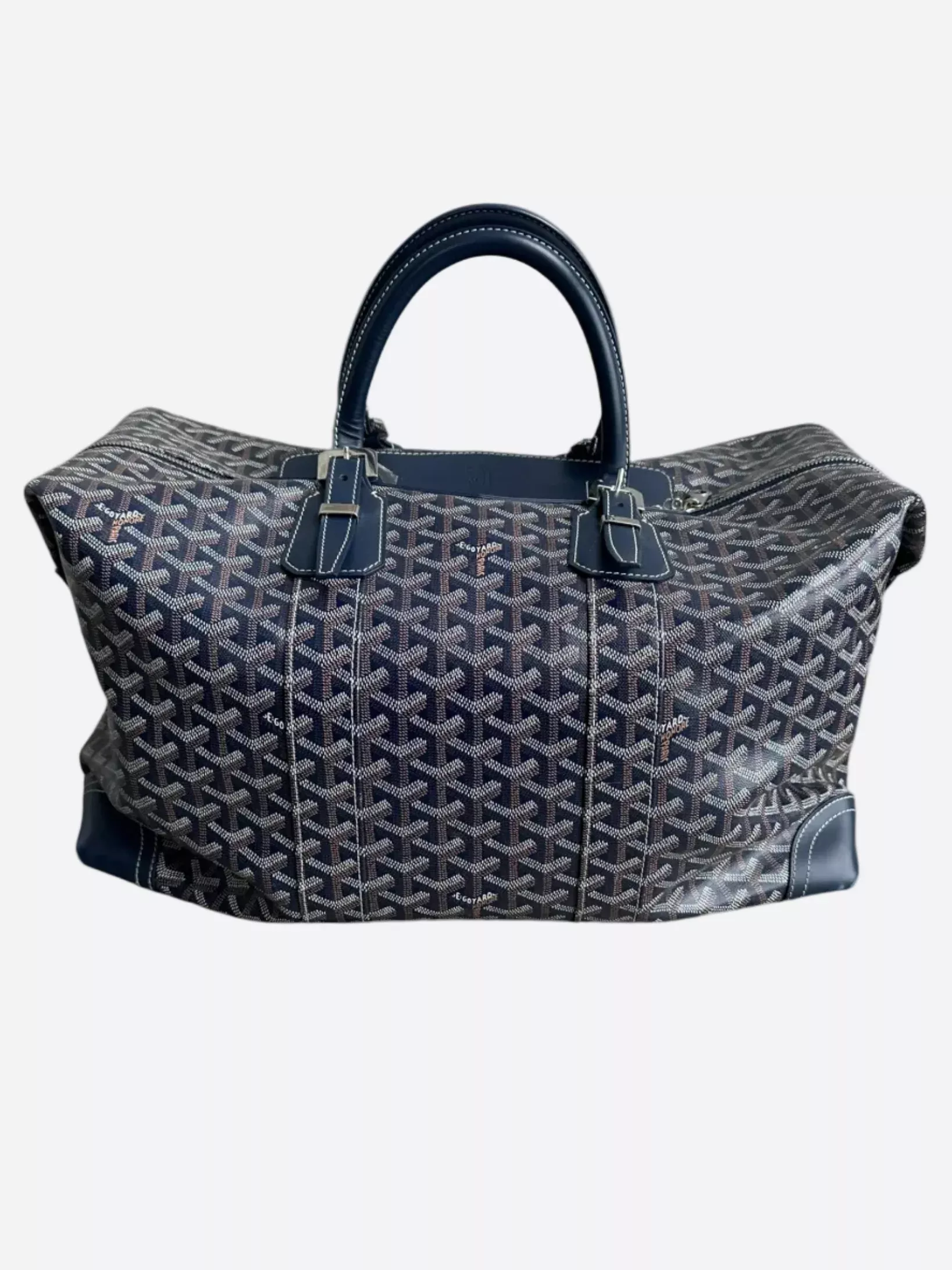 Goyard Navy Bowling 45 Duffel Bag