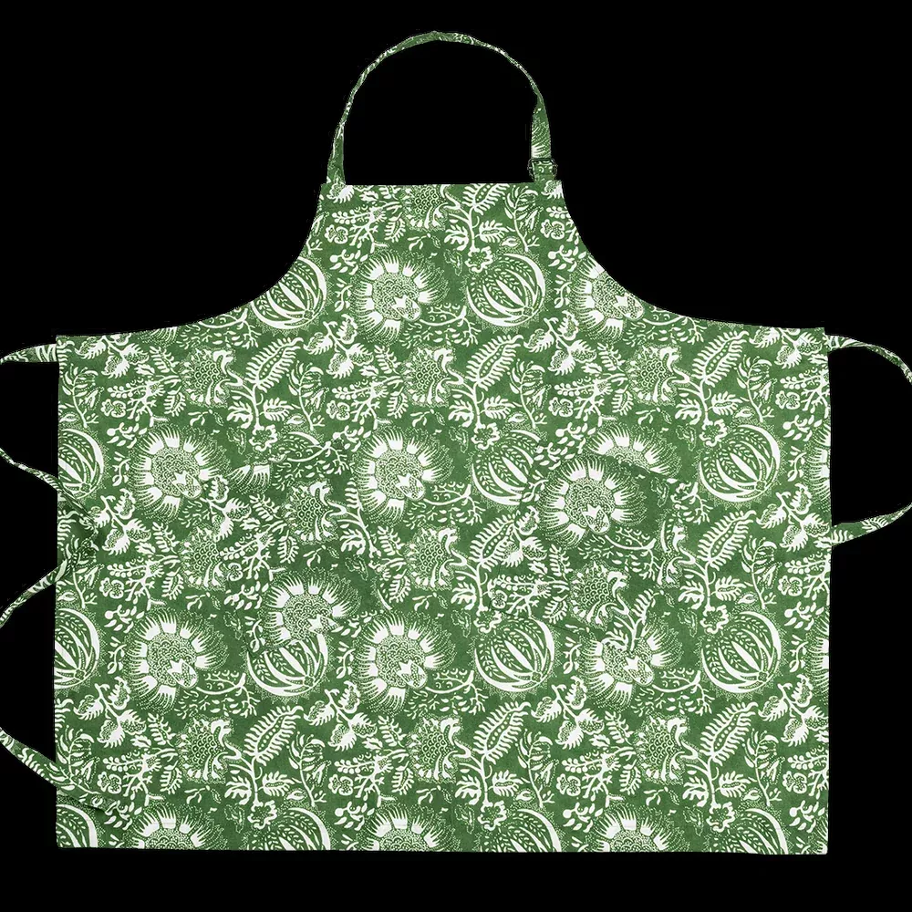 GRANADA PALM LINEN APRON