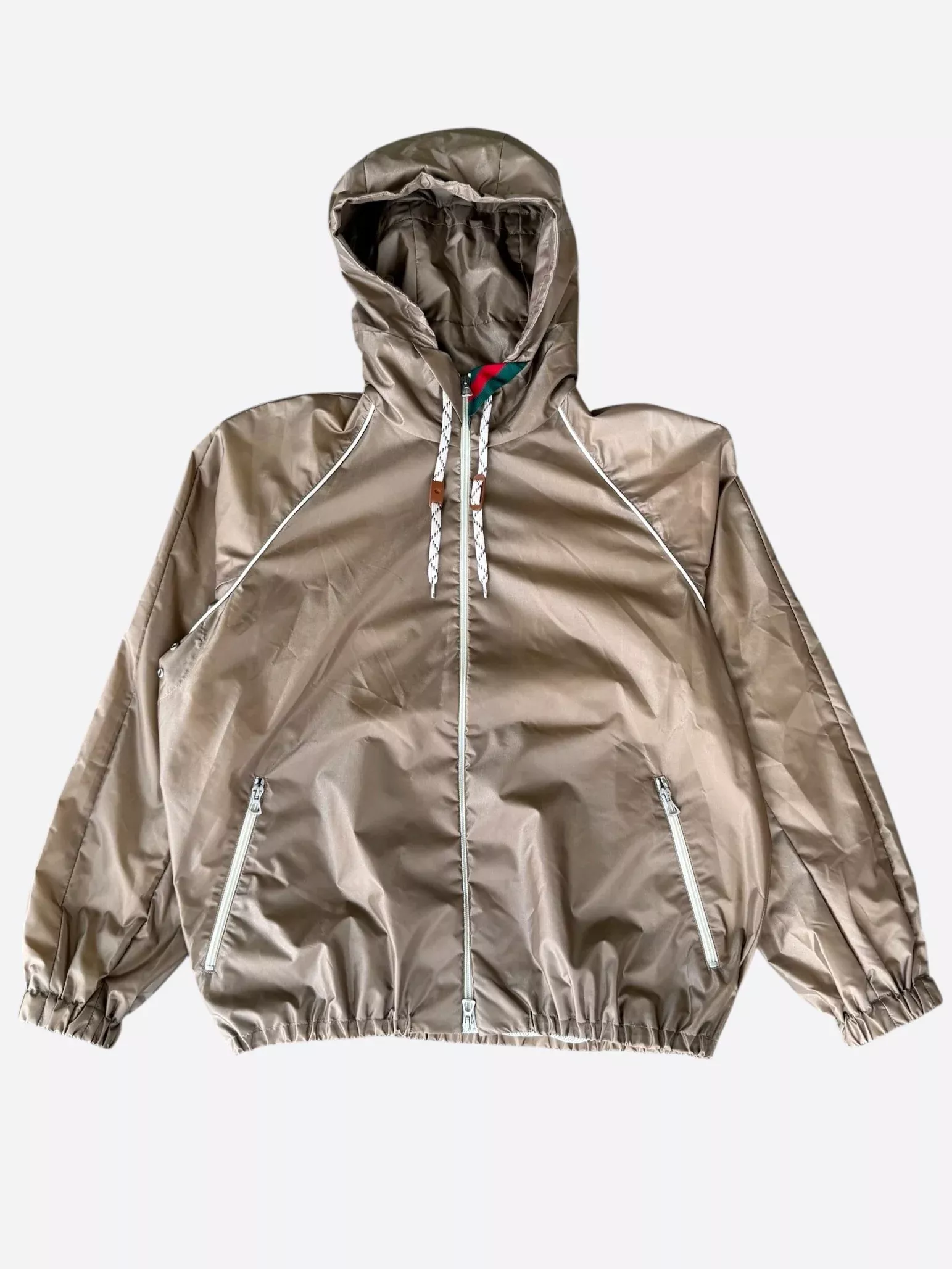 Gucci Brown Nylon Windbreaker