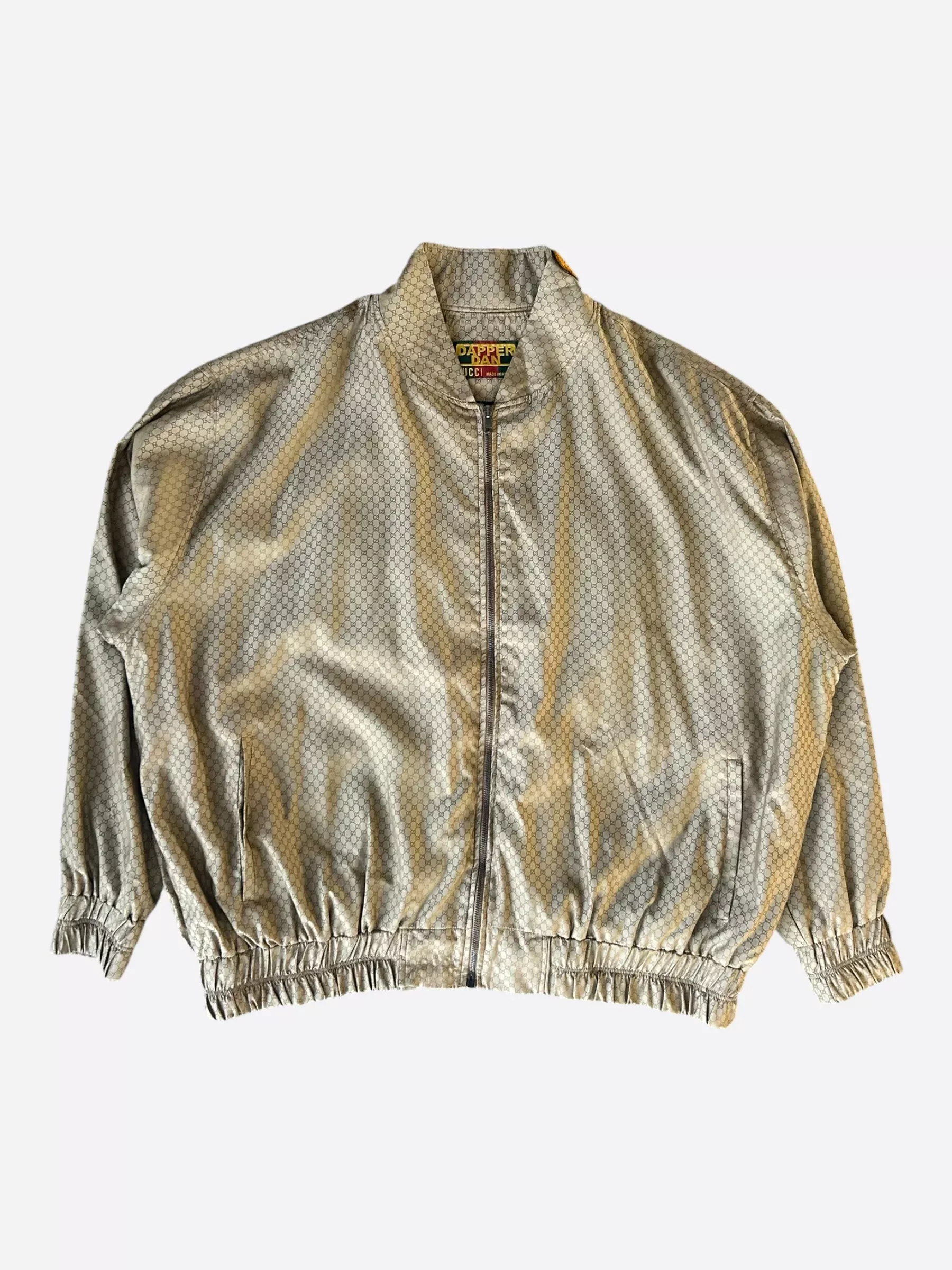 Gucci Dapper Dan Beige GG Monogram Jacket