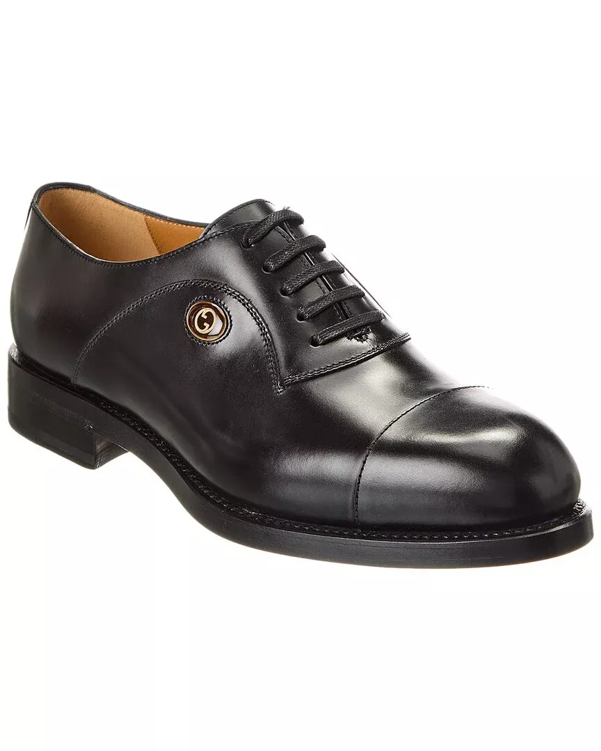 Gucci Interlocking G Leather Oxford
