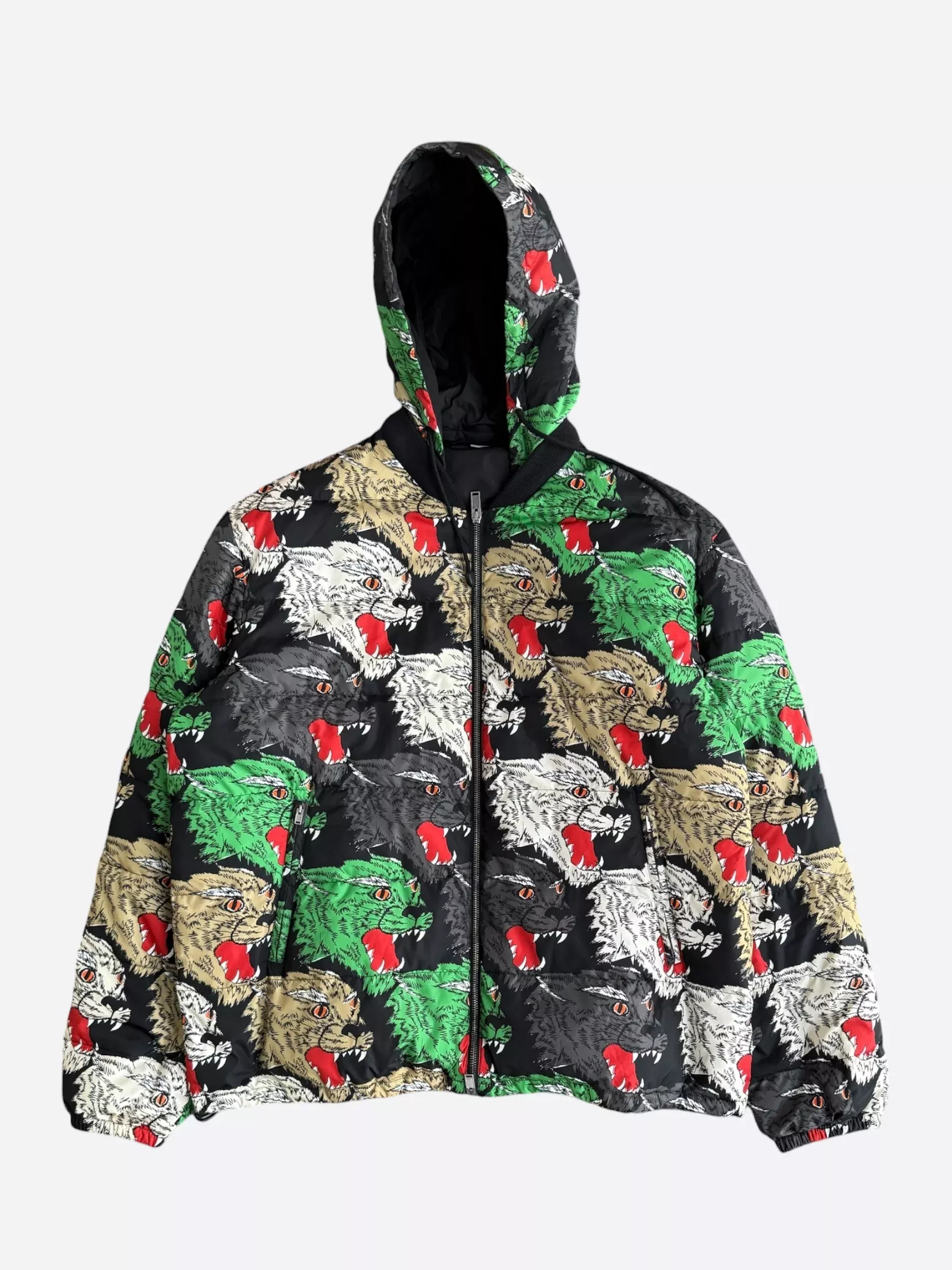Gucci Multicolor Panther Down Jacket