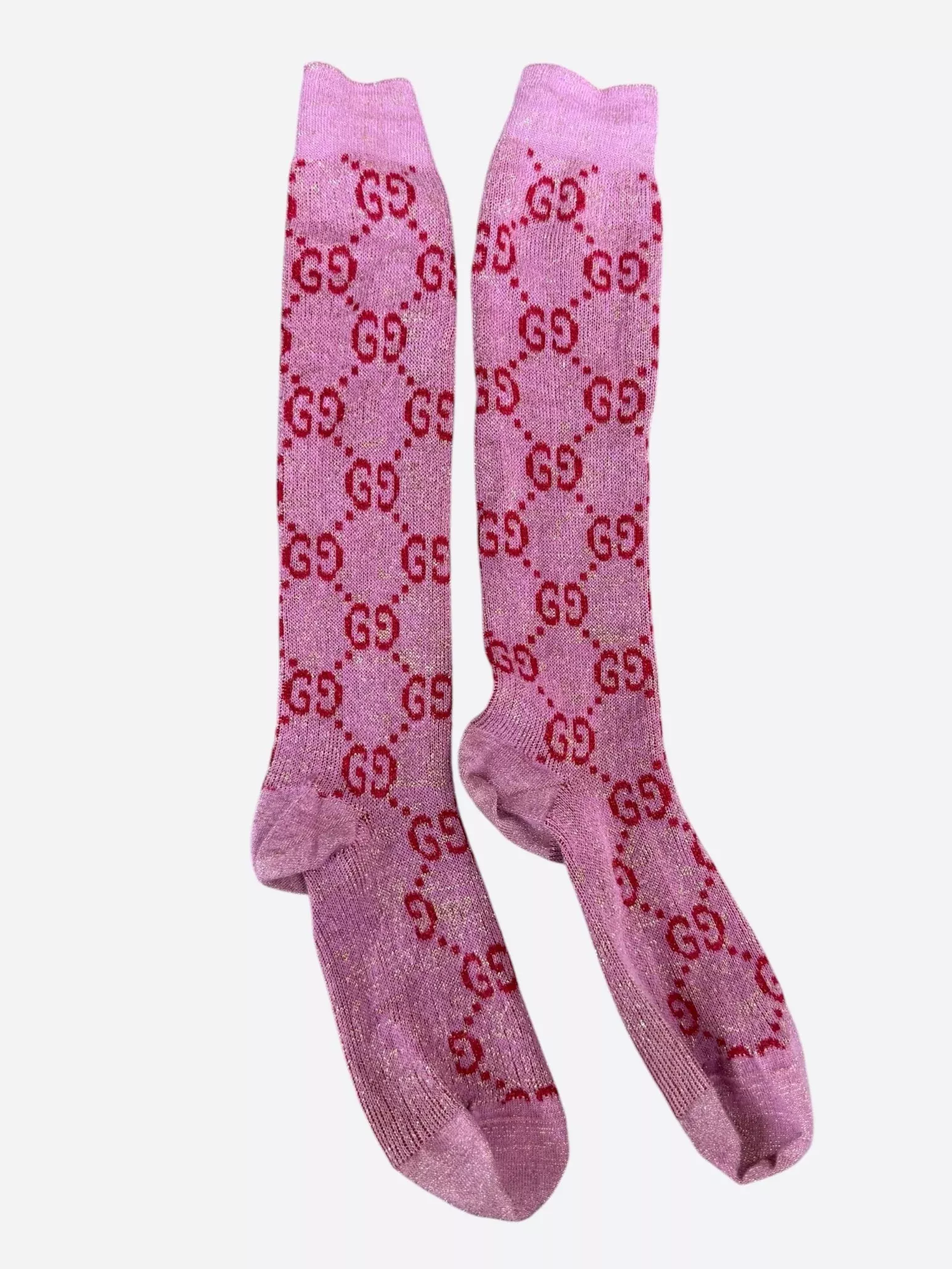 Gucci Pink GG Monogram Socks
