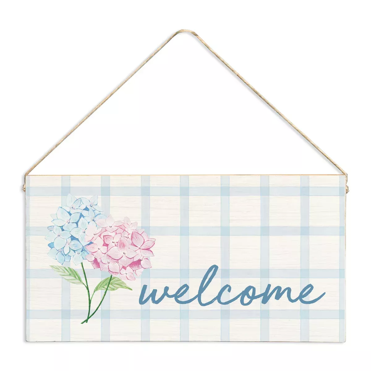 Hanging Sign - Double Pastel Hydrangea
