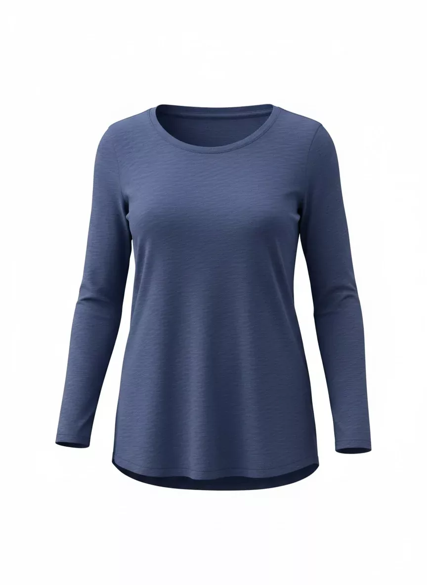 Hi-Low Tee - Navy