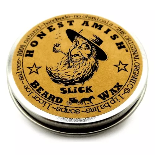 Honest Amish Slick Beard Wax 2 oz