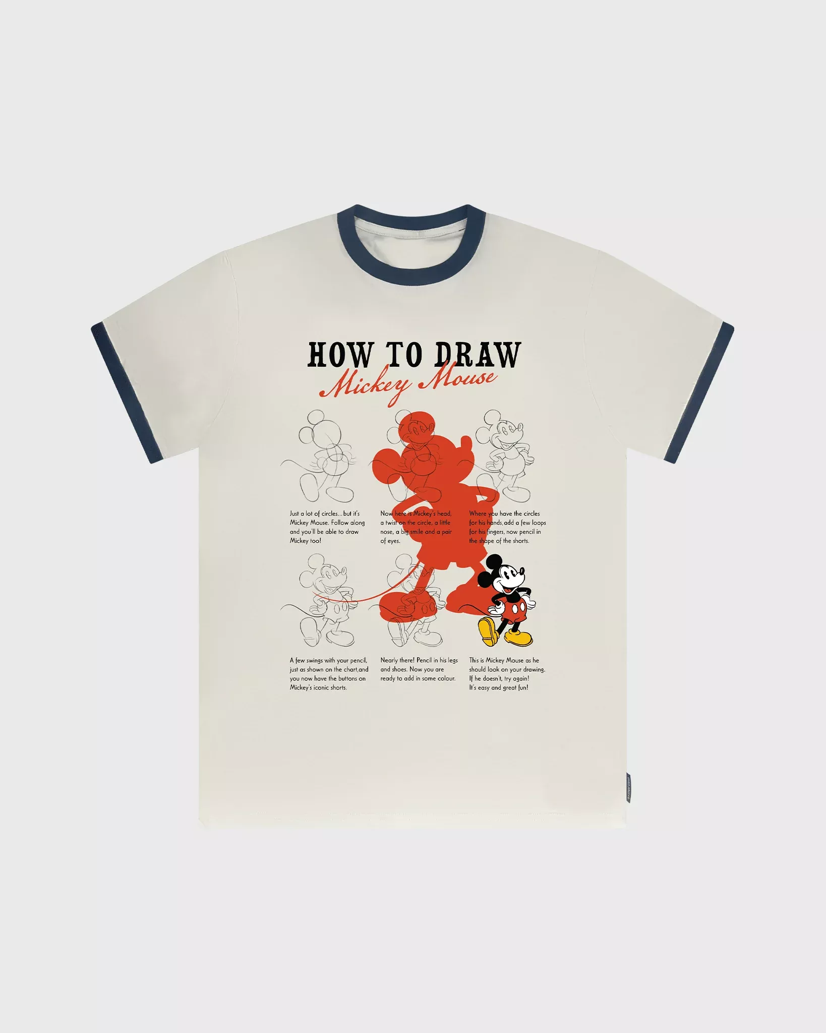 How to Draw Disney's Mickey Mouse Ringer Tee