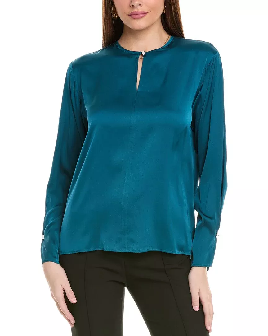 Hugo Boss Binalea Silk-Blend Blouse