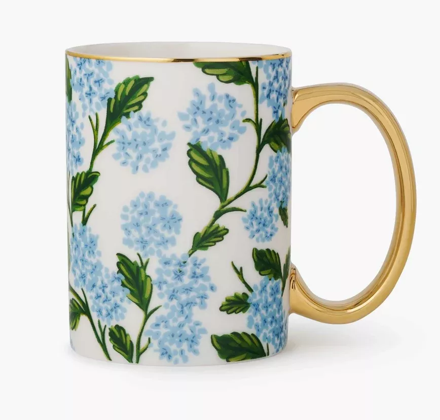 Hydrangea Porcelain Mug