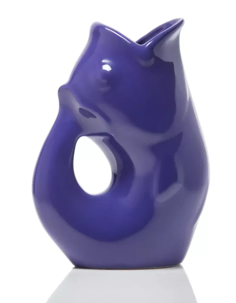 Indigo Gurgle Pot - Medium