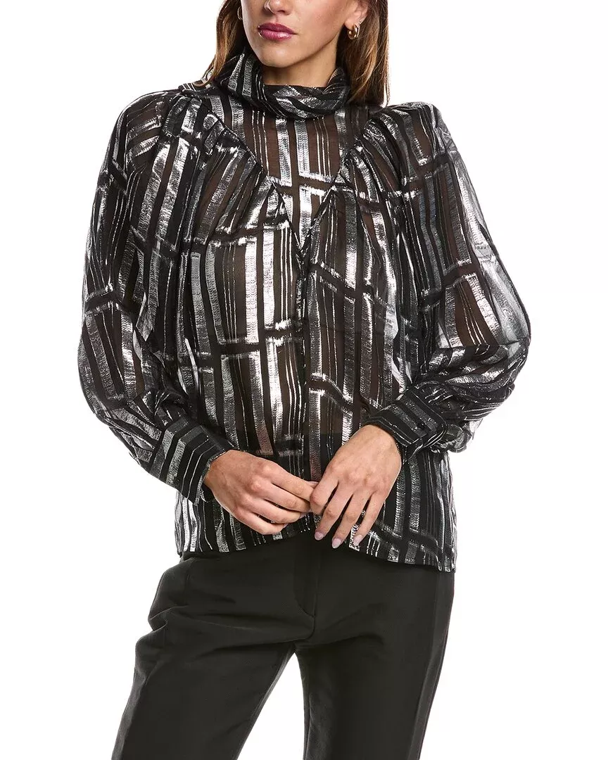Iro Claireta Silk-Blend Top