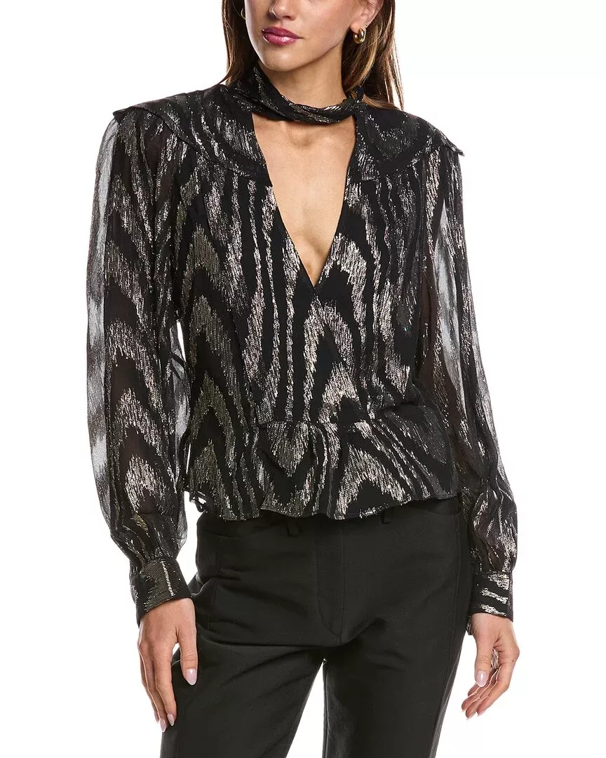 Iro Lila Silk-Blend Top