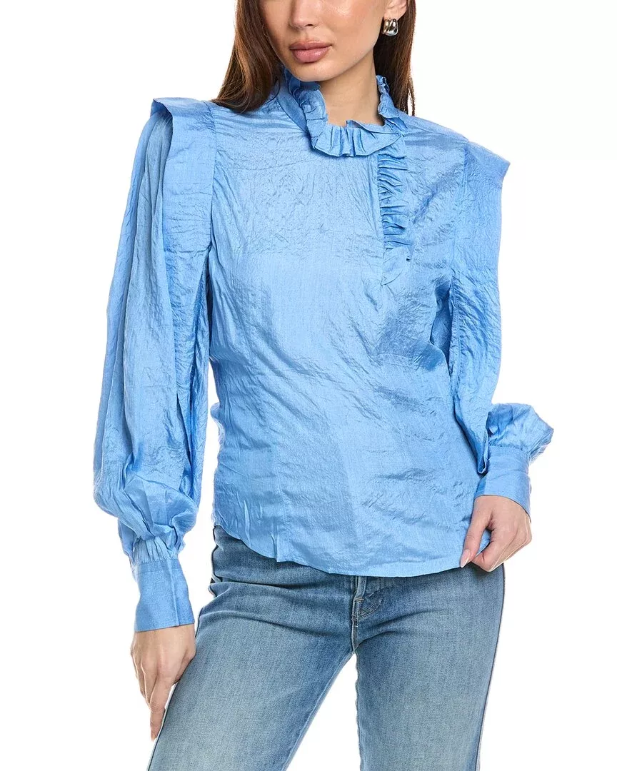 Isabel Marant E'toile Prian Silk-Blend Blouse