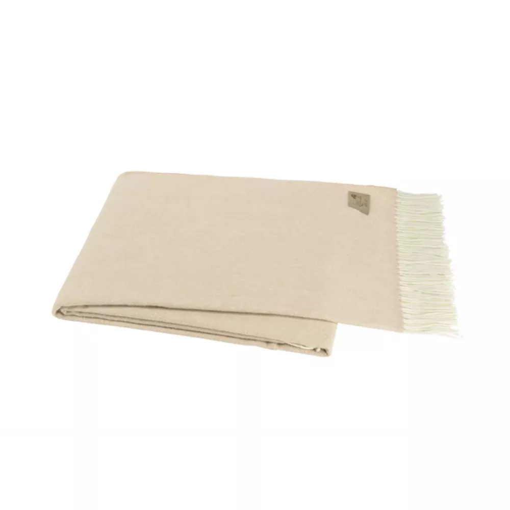 Italian Herringbone Throw - Sand