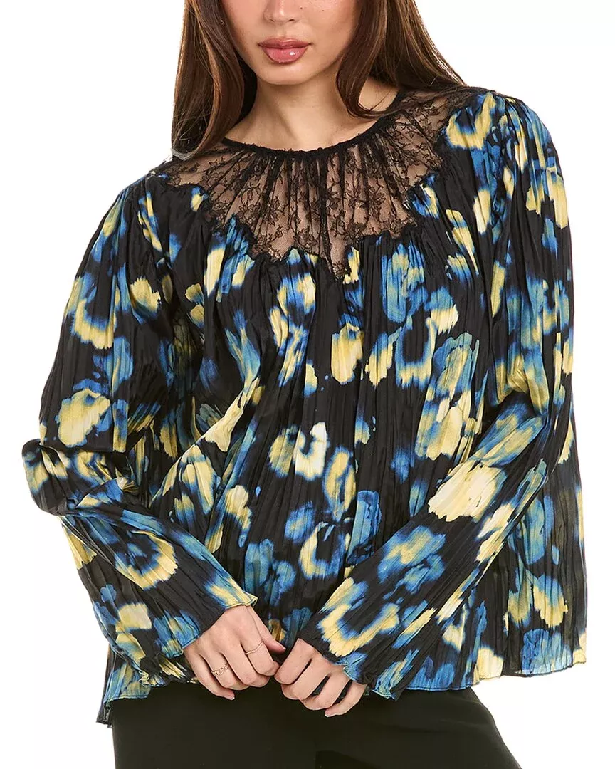 Jason Wu Collection Pleated Silk Blouse