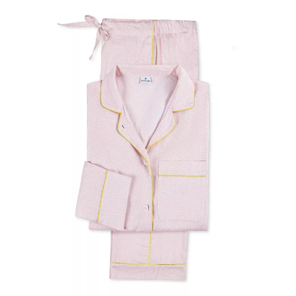 Jasper Customizable Pajamas Set in Peony & Lemon