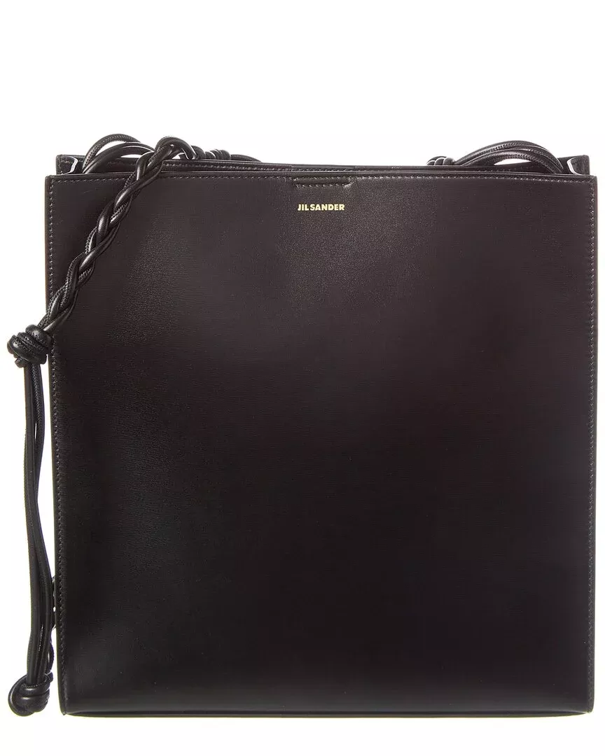 Jil Sander Logo Leather Shoulder Bag