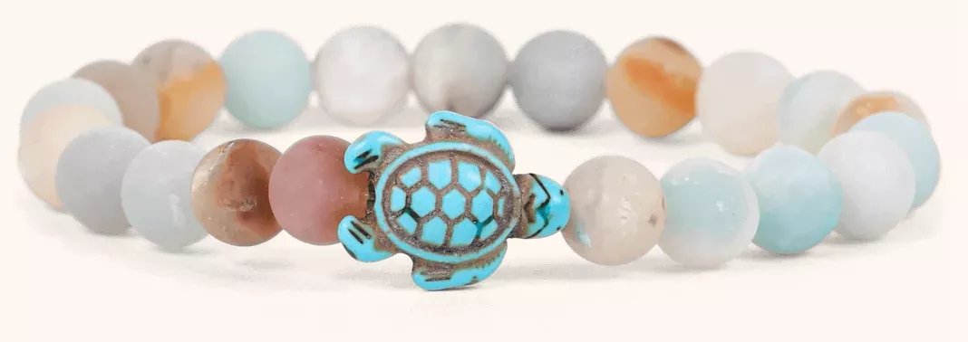 Journey Bracelet - Turtle - Sky Stone