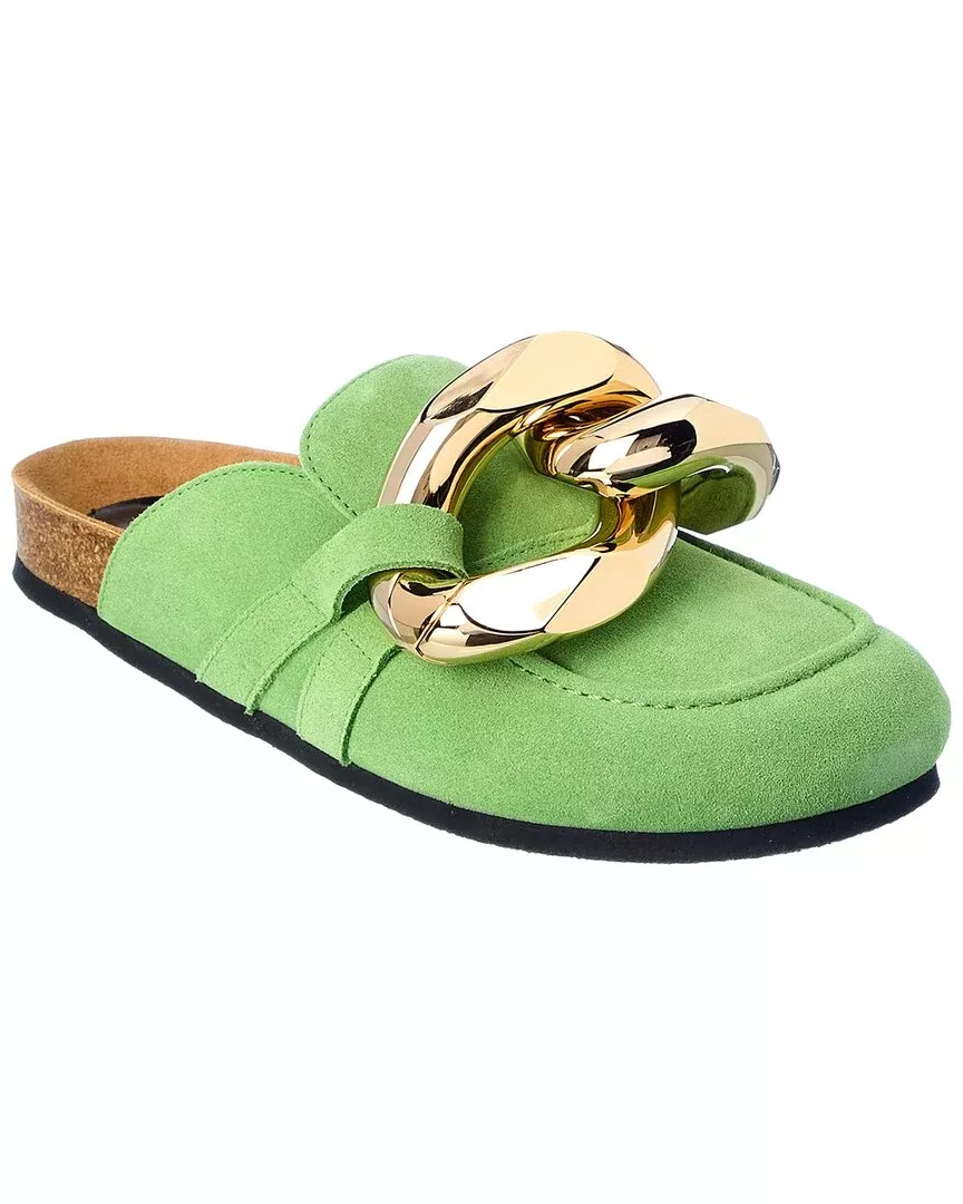 Jw Anderson Chain Suede Mule