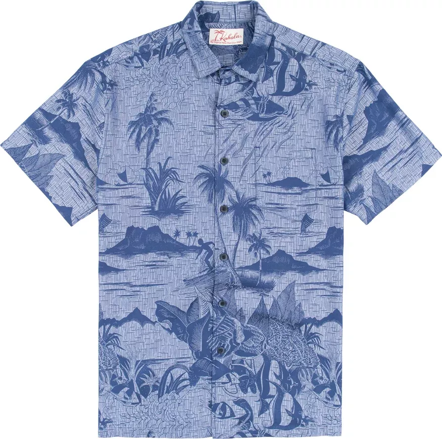 Kahala Shirts Idyllic Navy