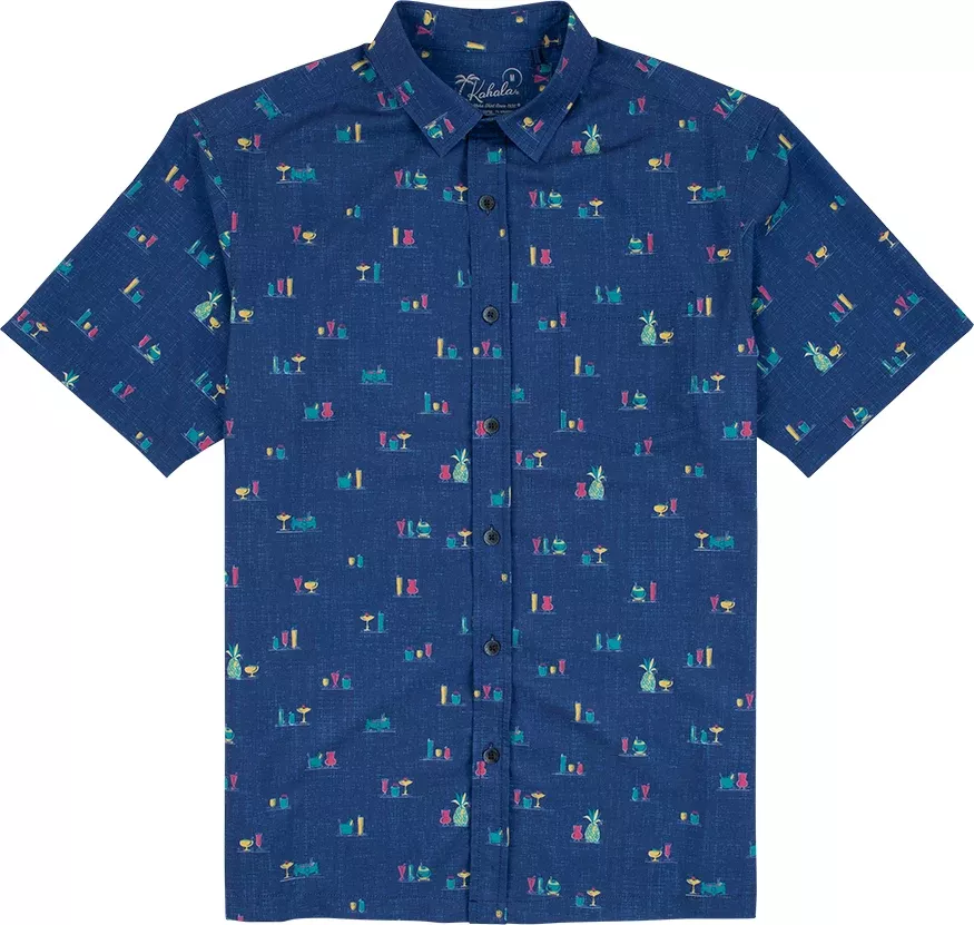 Kahala Shirts Tiki Time Navy