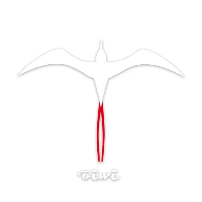 Koa'e 'Ula Bird Sticker