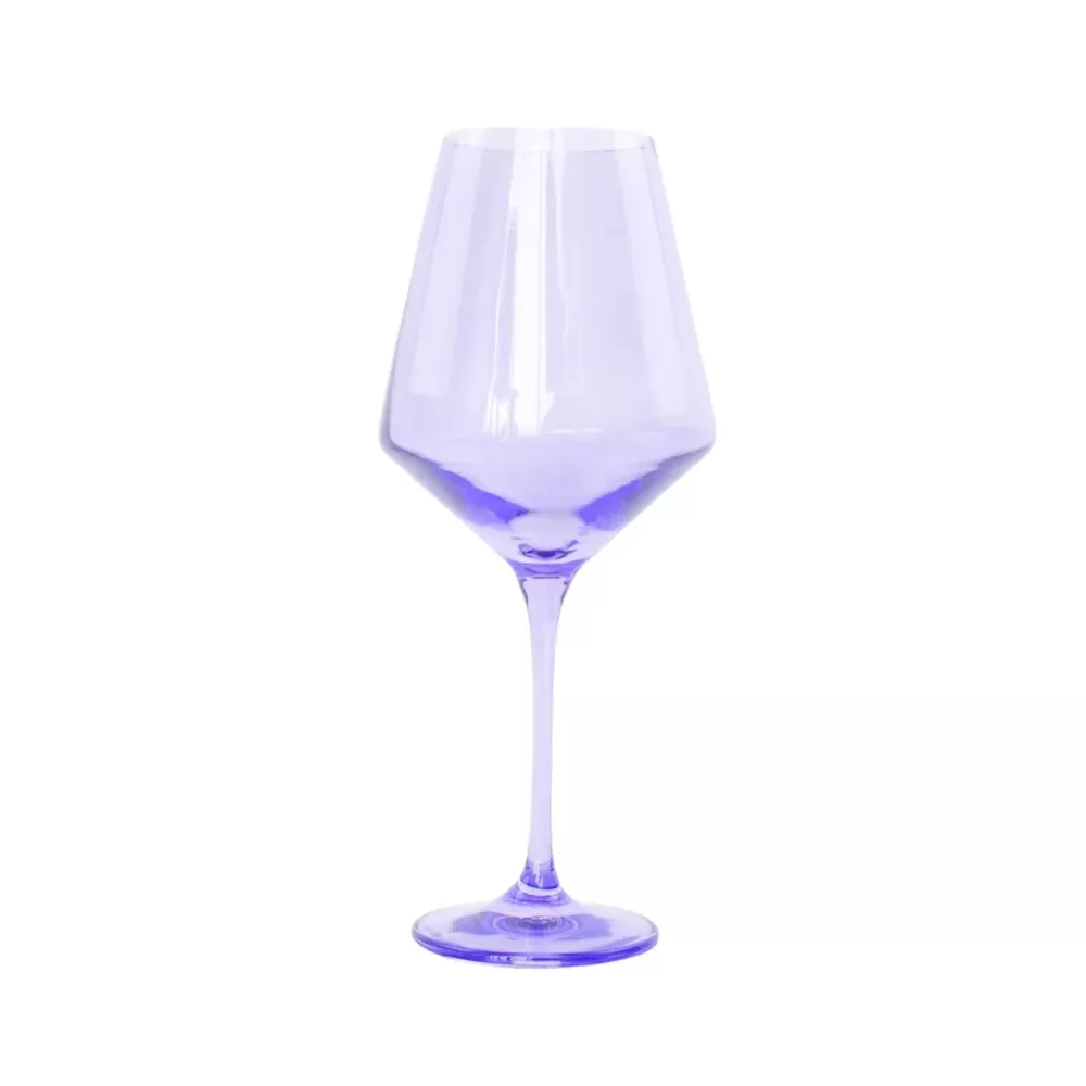 Lavender Stemmed Wine Glasses