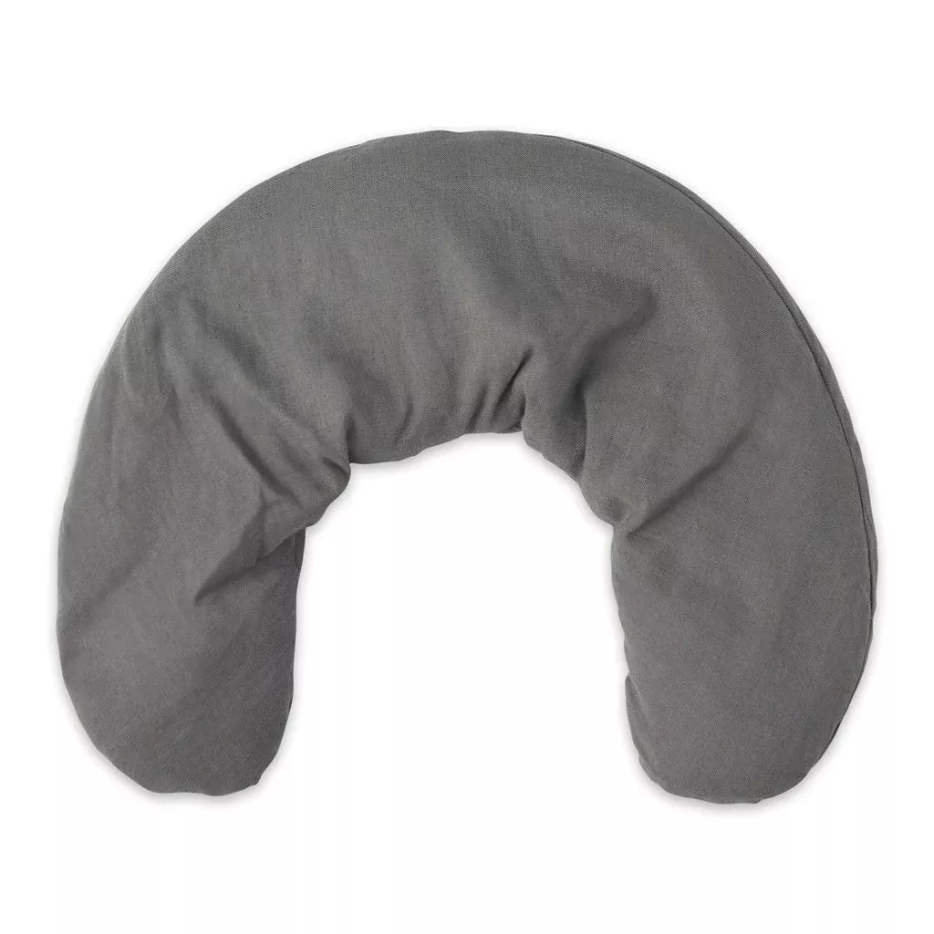 Linen Neck Wrap - Gray