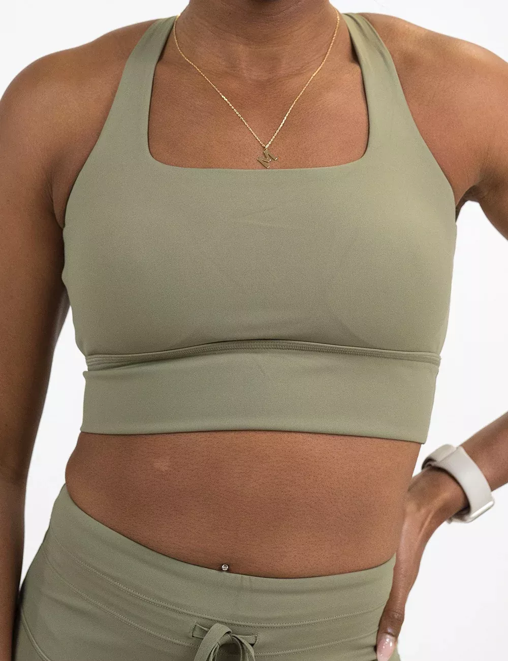 Longline Bra | Green Tea