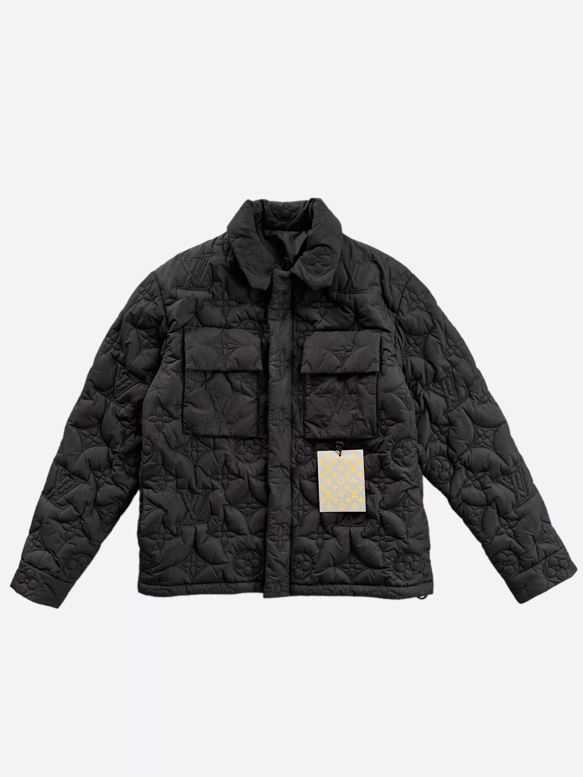 Louis Vuitton Black Monogram Padded Jacket