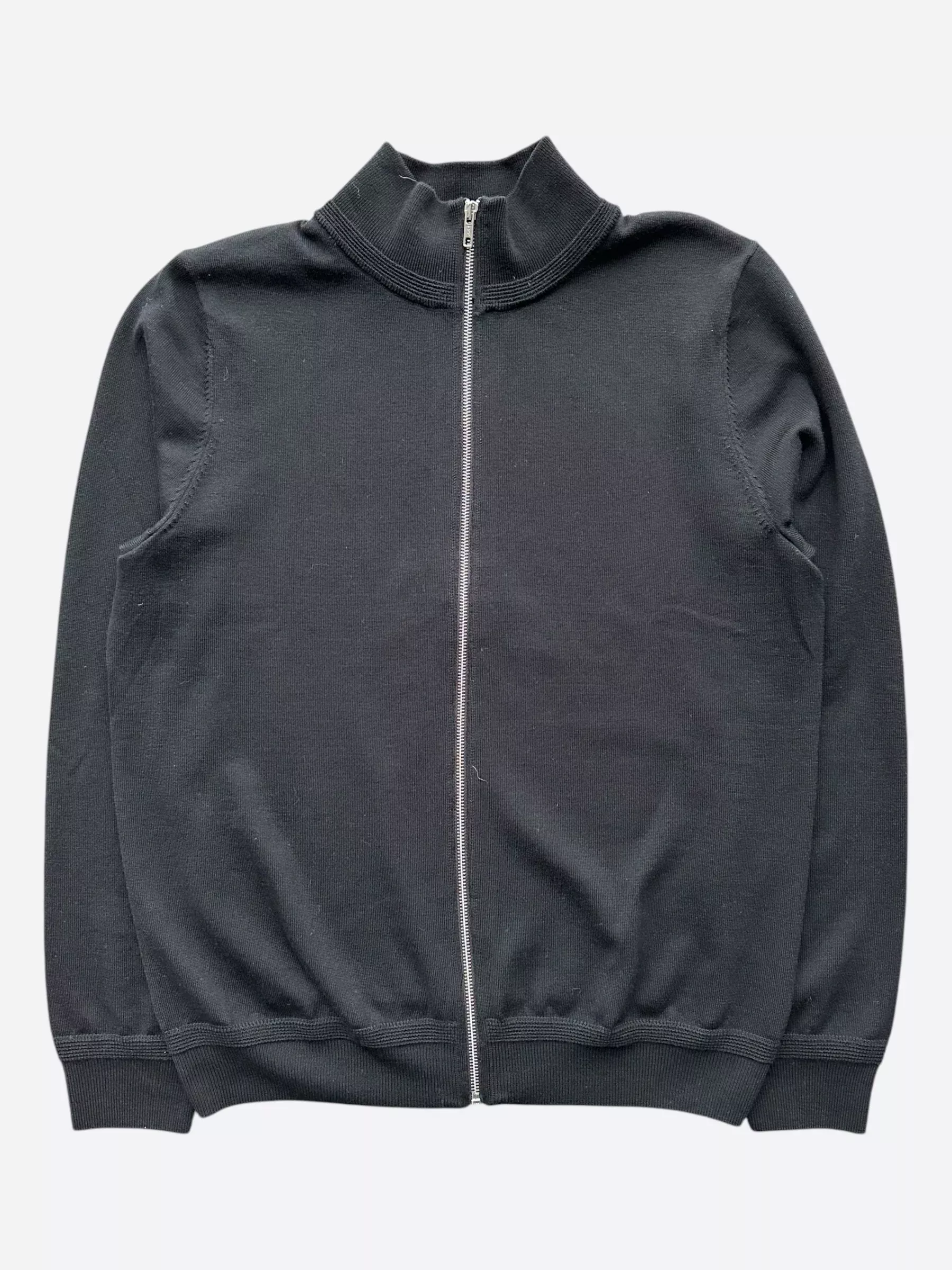 Louis Vuitton Black Wool Zip Up Jacket
