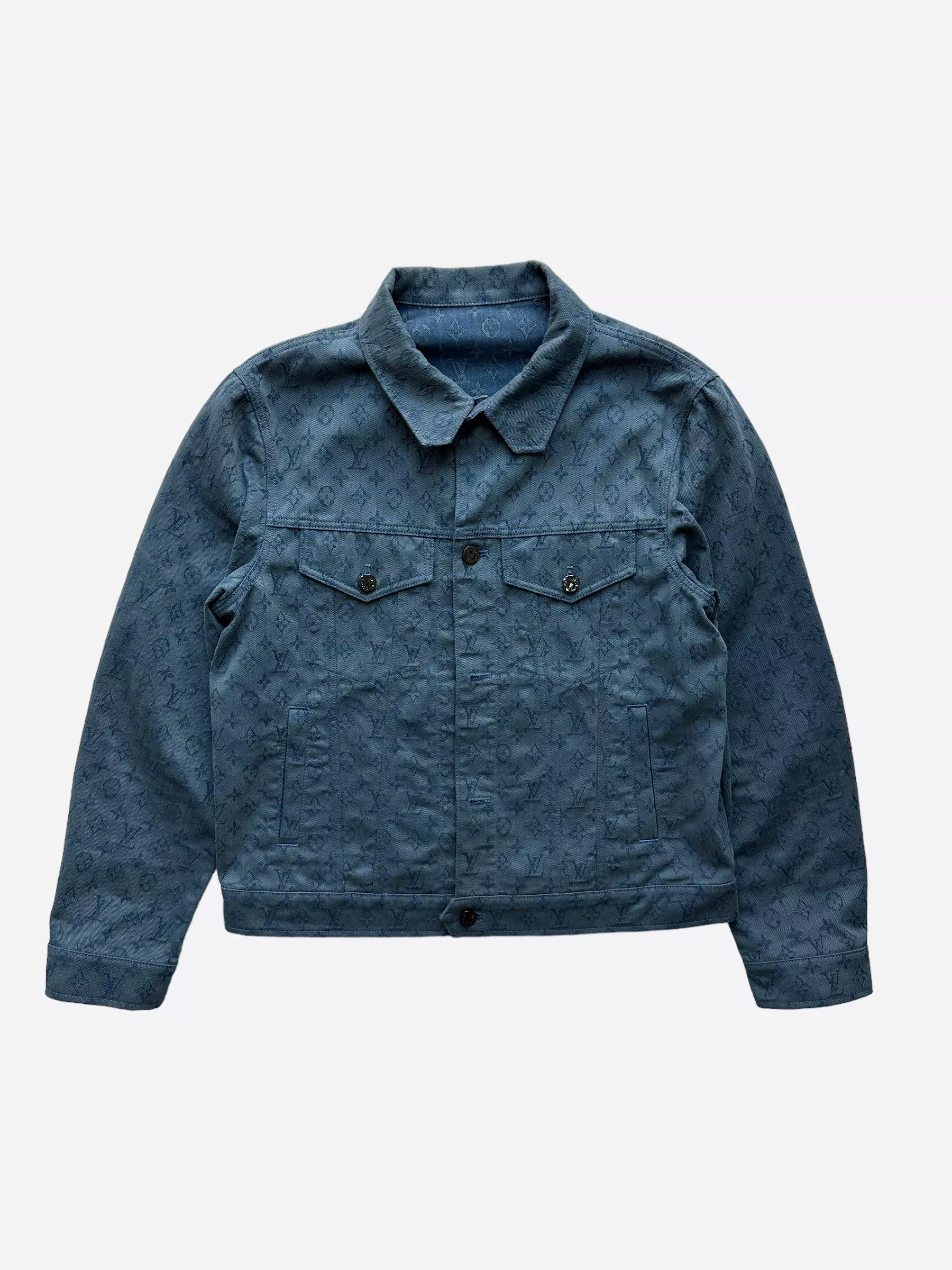 Louis Vuitton Blue Monogram Denim Jacket