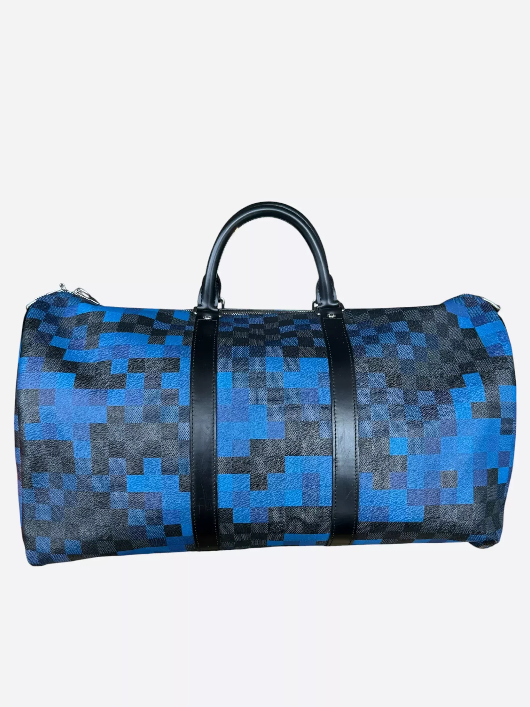 Louis Vuitton Blue Pixel Damier Keepall 50