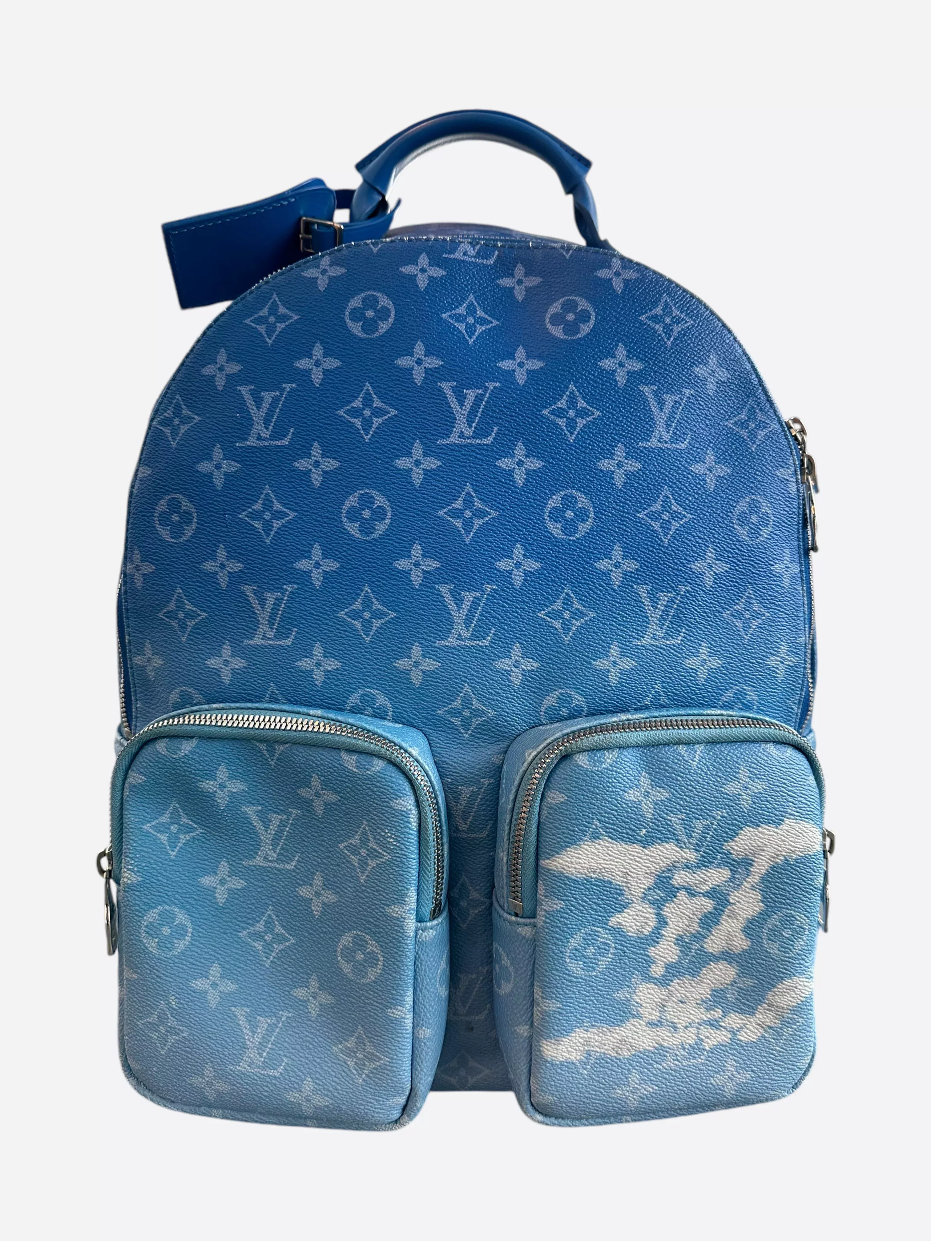 Louis Vuitton Blue & White Cloud Monogram Backpack