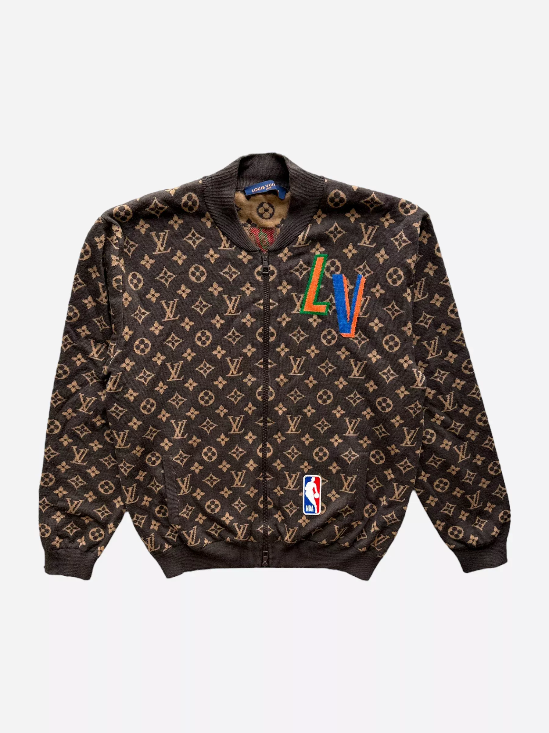 Louis Vuitton Brown Monogram NBA Bomber Jacket