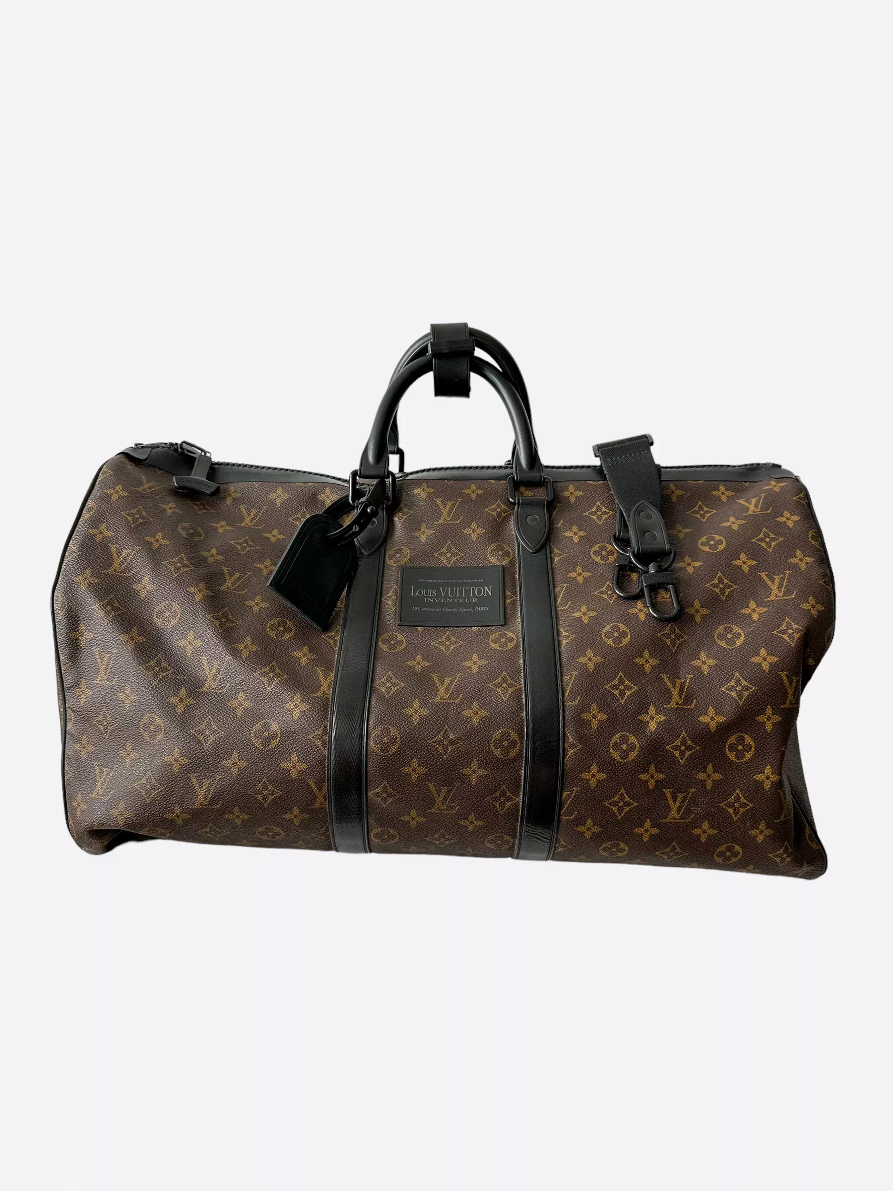 Louis Vuitton Brown Monogram Waterproof Keepall 55