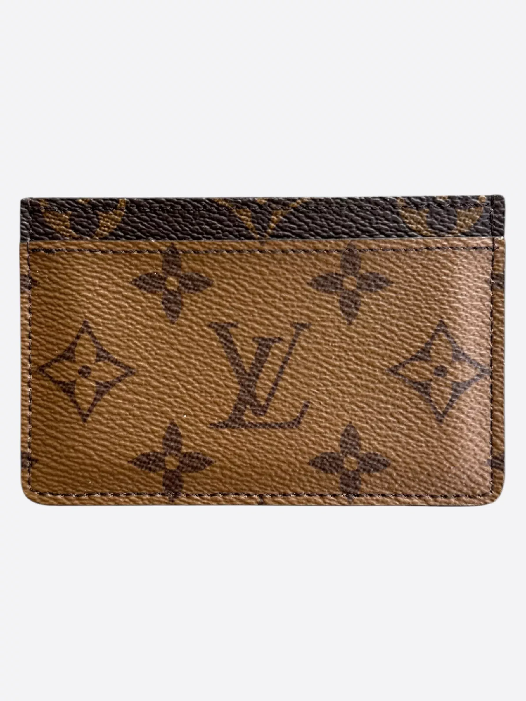 Louis Vuitton Brown Reverse Monogram Card Holder