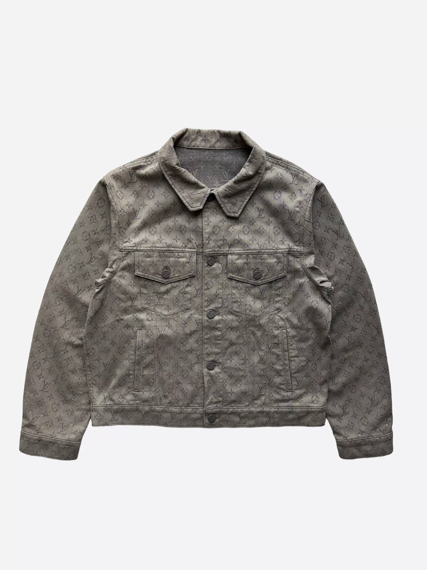 Louis Vuitton Grey Monogram Denim Jacket