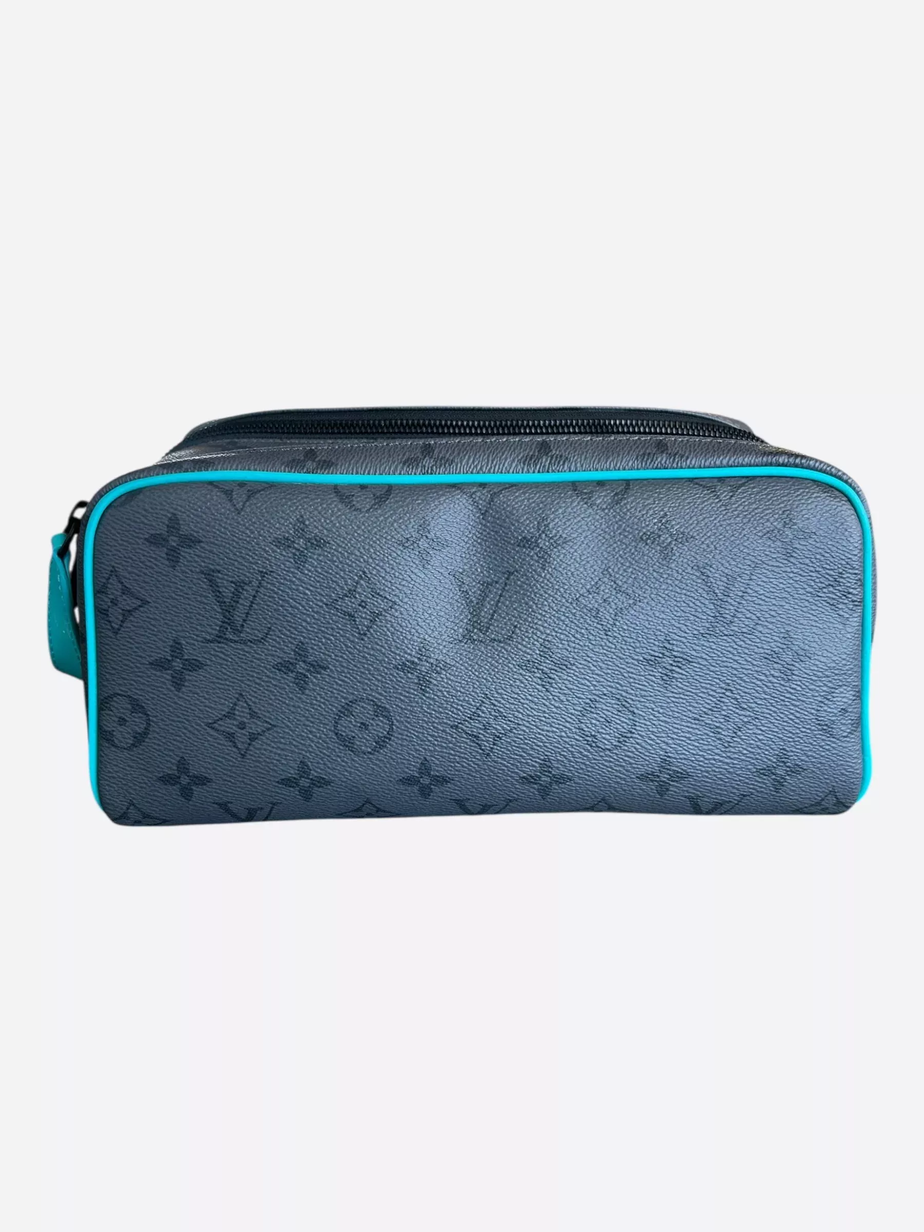 Louis Vuitton Grey & Turquoise Monogram Dopp Kit