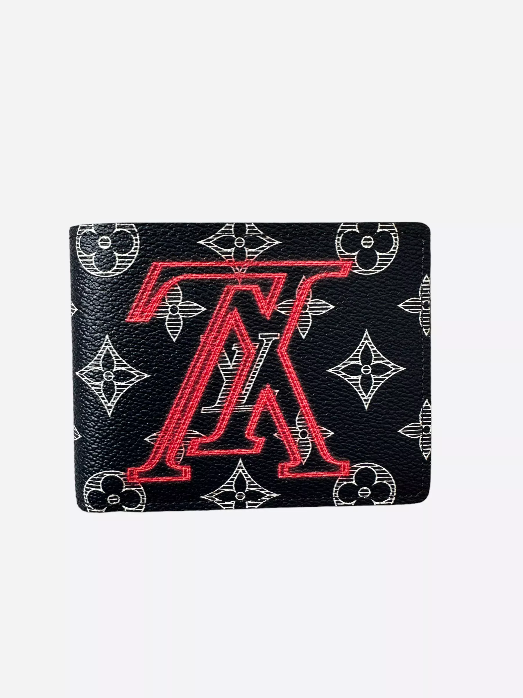 Louis Vuitton Navy Upside Down Monogram Multiple Wallet