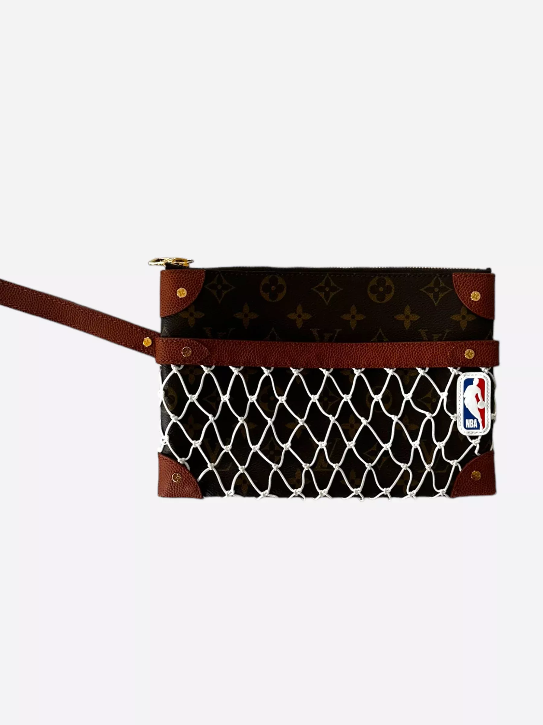 Louis Vuitton NBA Brown Monogram Flat Pouch