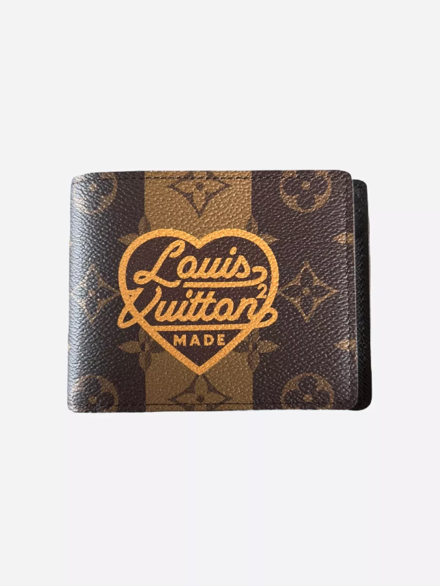 Louis Vuitton Nigo Brown Striped Monogram Multiple Wallet