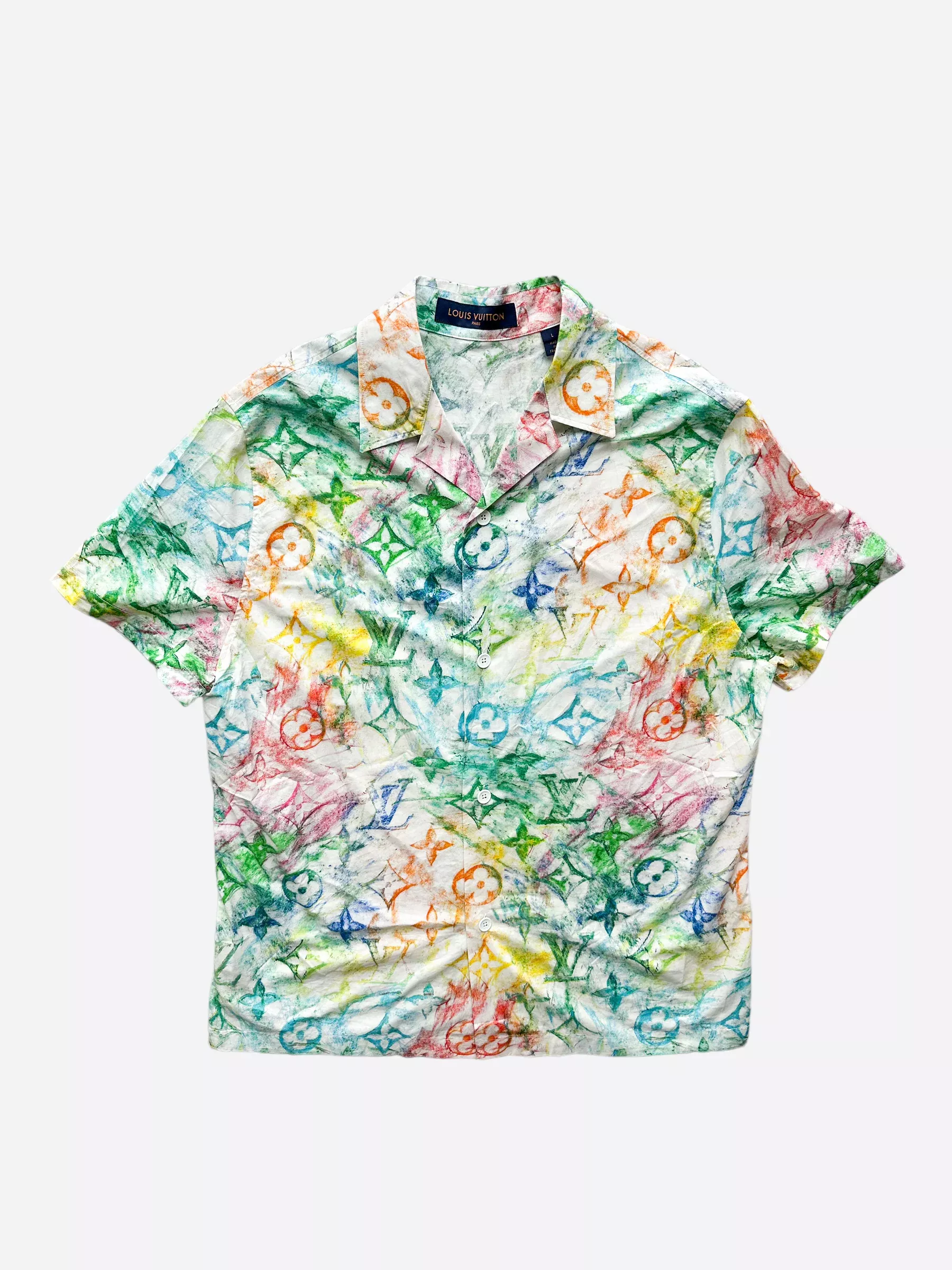 Louis Vuitton Pastel Monogram Button Up Shirt