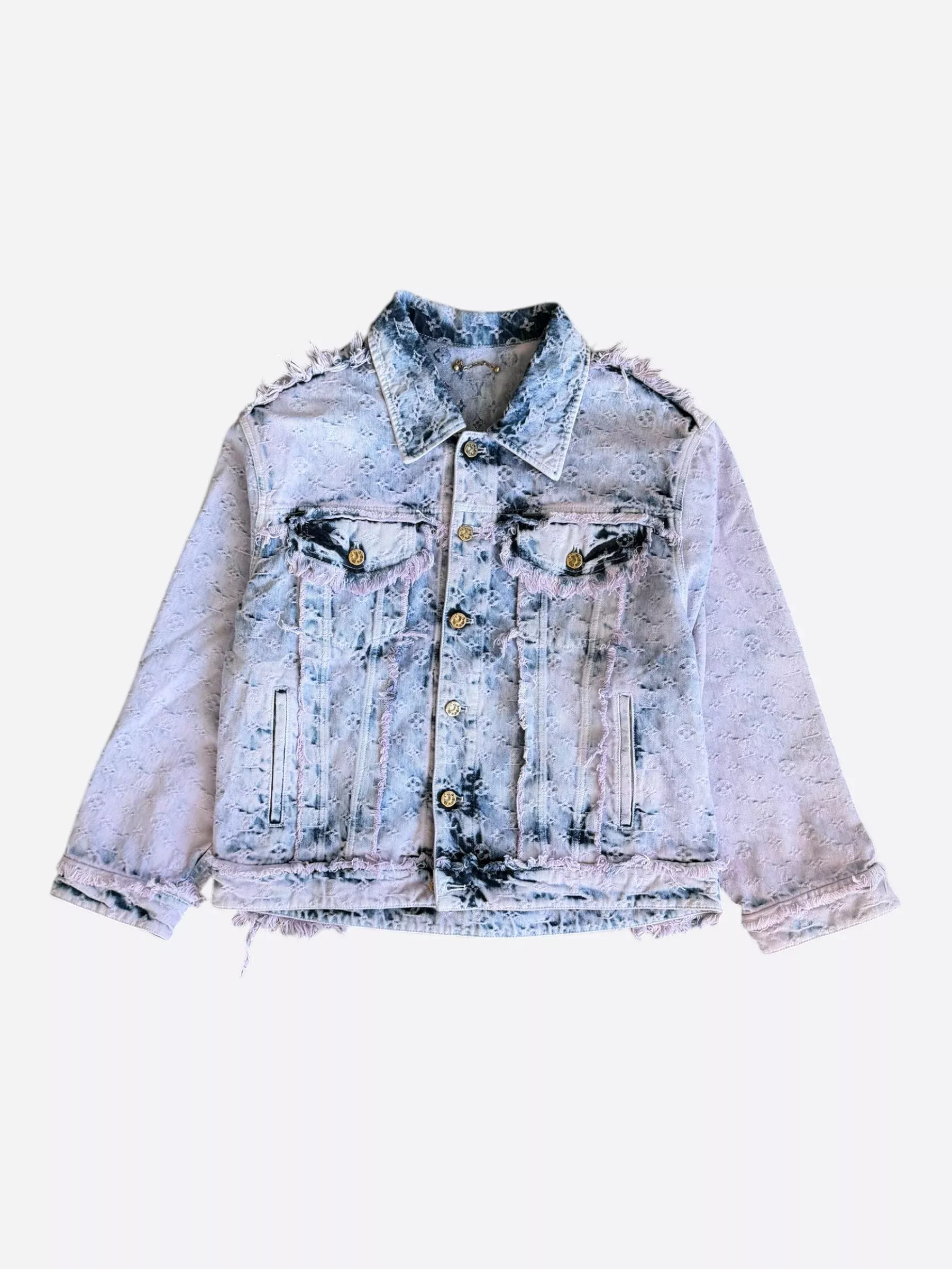 Louis Vuitton Purple & Blue Monogram Denim Jacket
