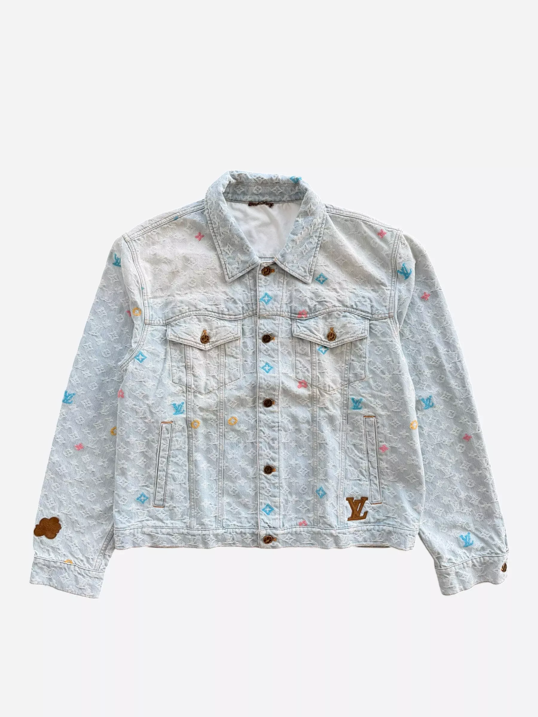 Louis Vuitton Tyler The Creator Blue & White Monogram Denim Jacket