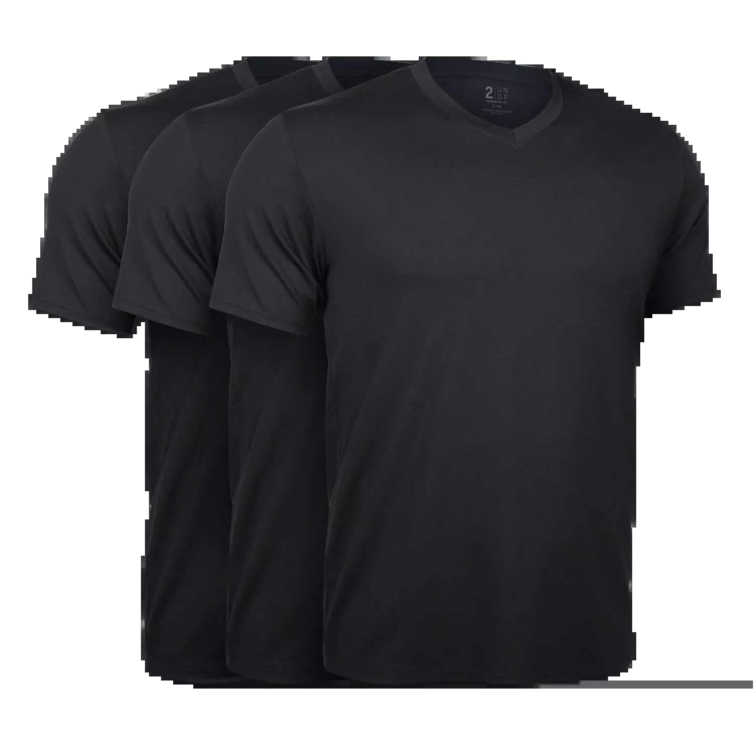 Luxury V Neck Tee - Black 3 Pack